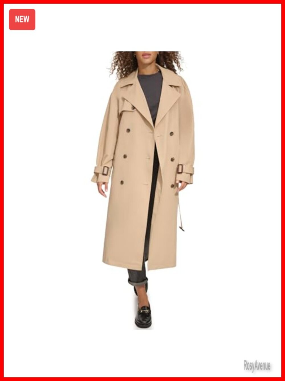 Waterproof Belted Trench Coat Long Oversized Adjustable Buckle